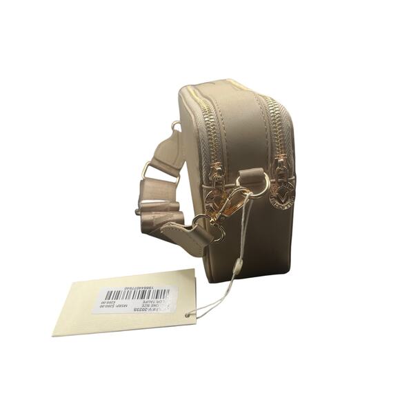 Valentino Orlandi Studded Crossbody Bag V-2023S Taupe Leather Gold Hardware - Picture 3 of 3